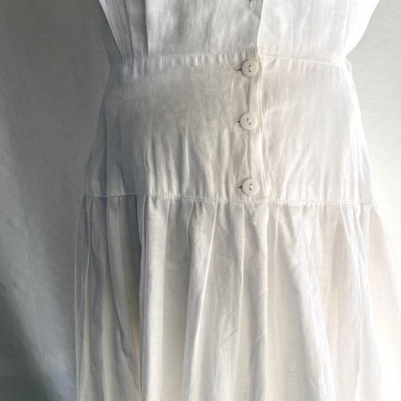 Vintage Alison J. Dress White Battenberg Lace M/L - Picture 10 of 14